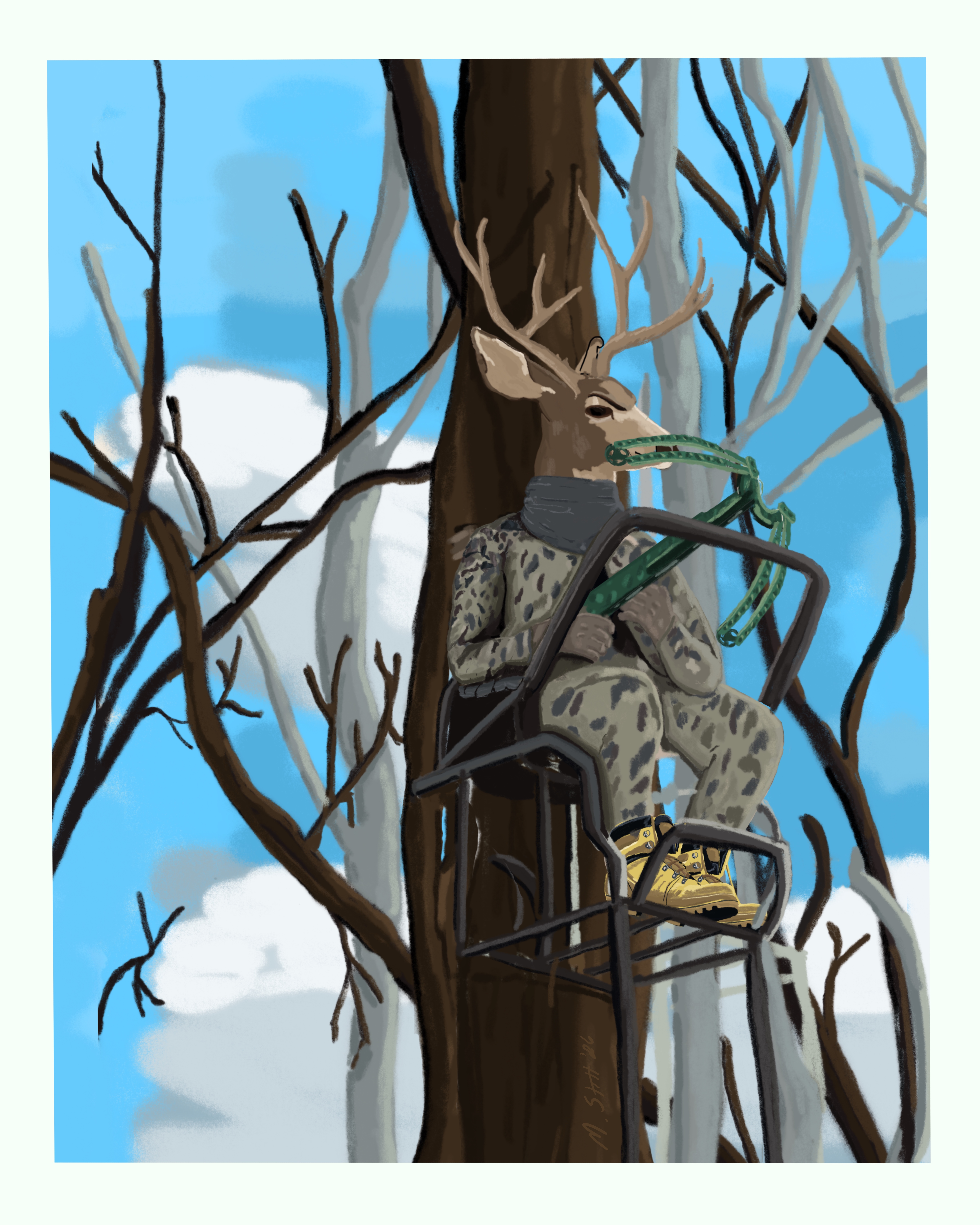 FIELD ILLUSTRATION - THE HUNTER STAND