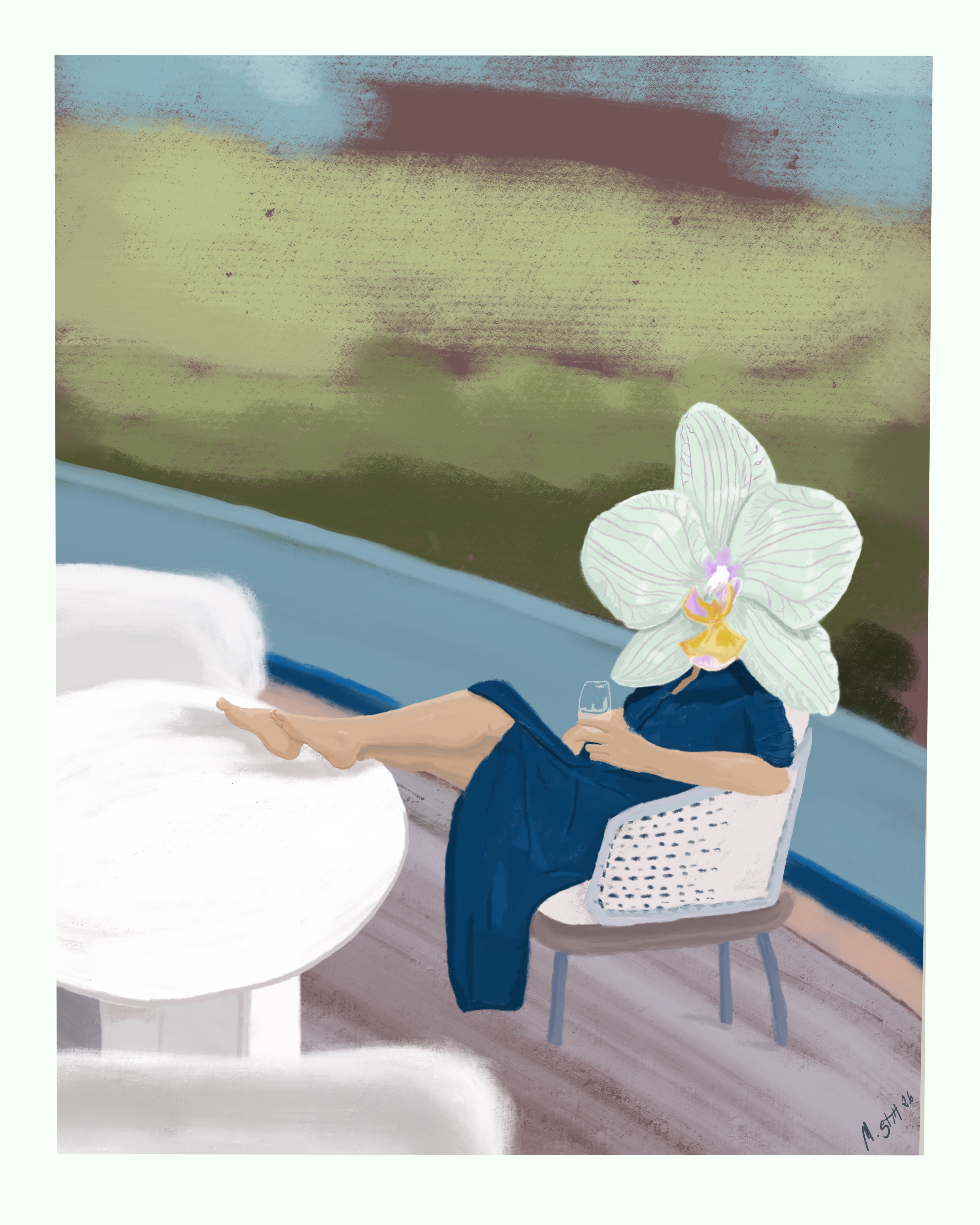 FIELD ILLUSTRATION - THE EVENING TEA